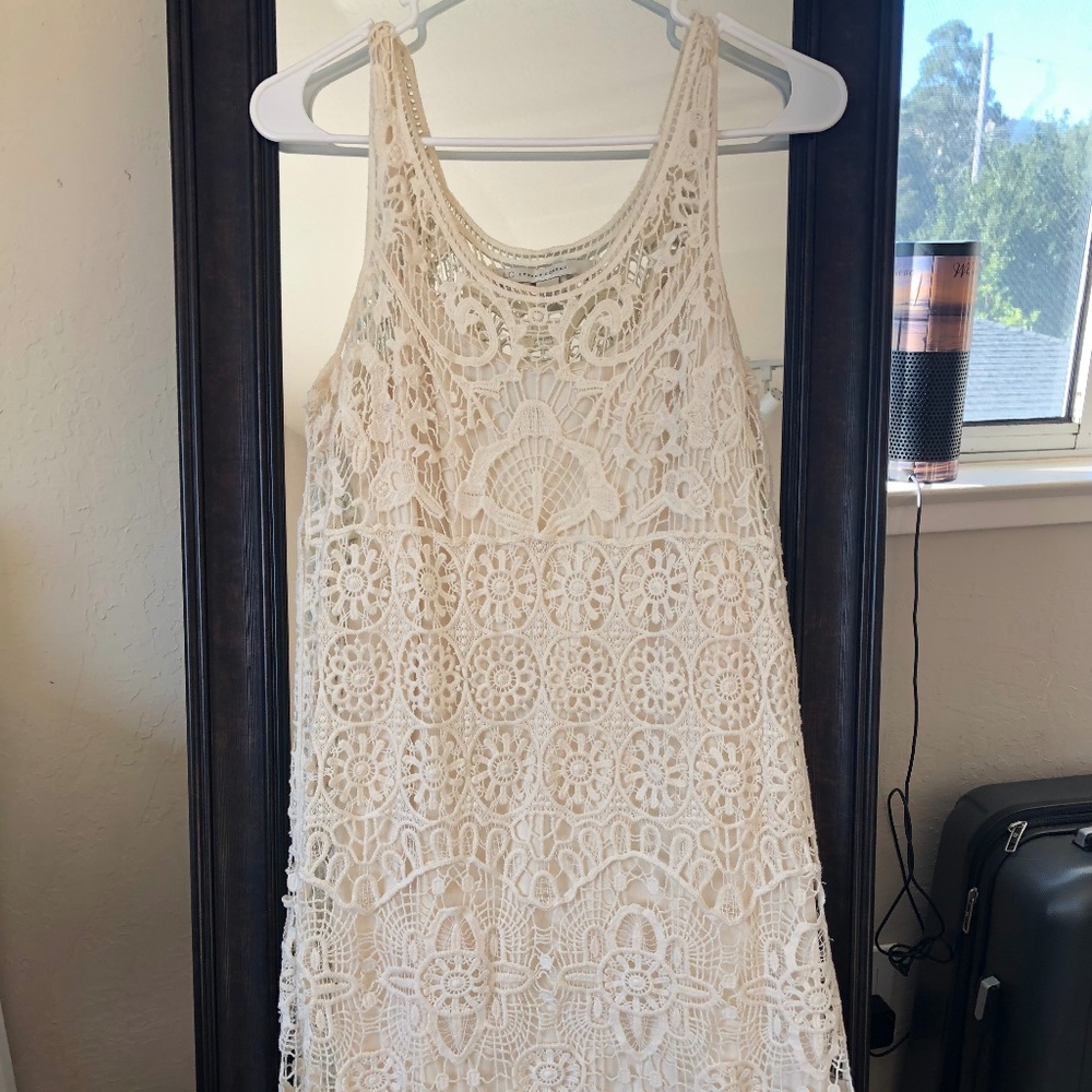 Shell-crochet dress